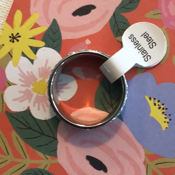 Stainless Steel Rhinestone Band - Picture 3 of 5